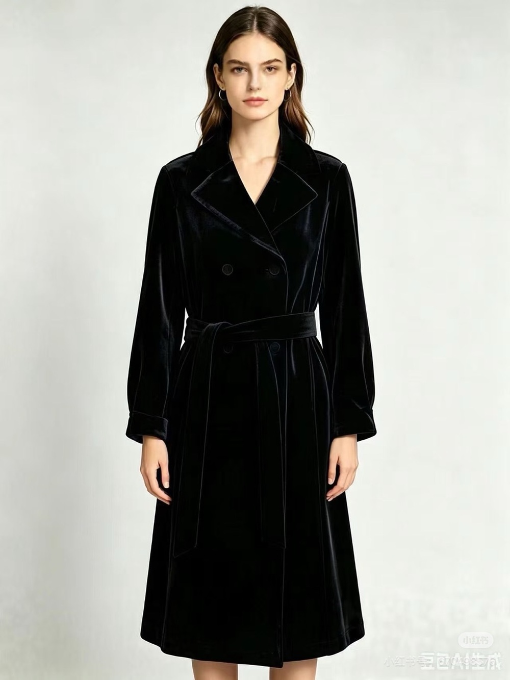 Emporio Armani Navy Velvet coat